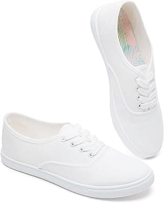 White Canvas Shoes